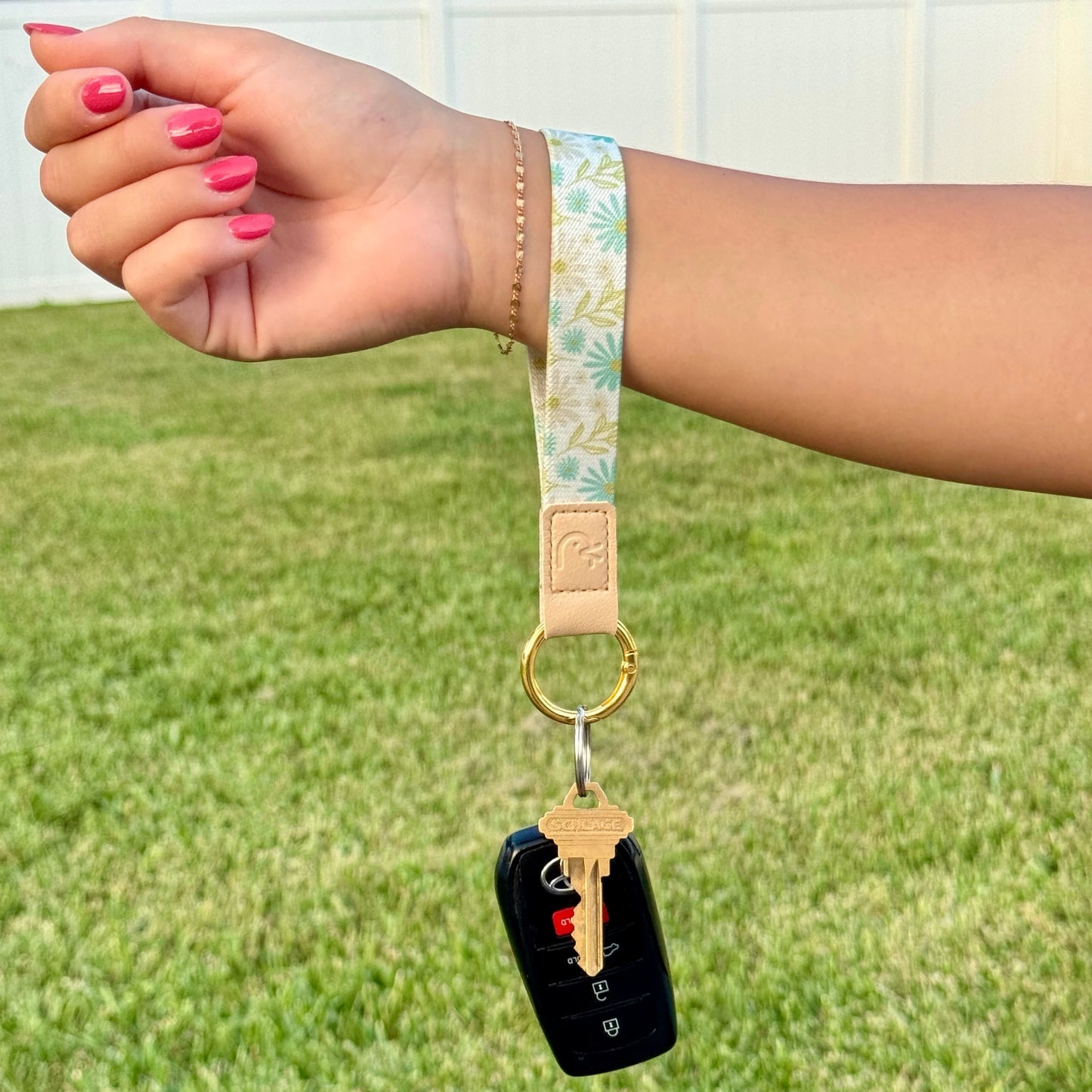 Floral Scripture Keychain