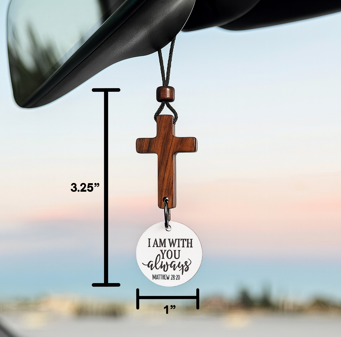 Rearview Hanging Cross Ornament