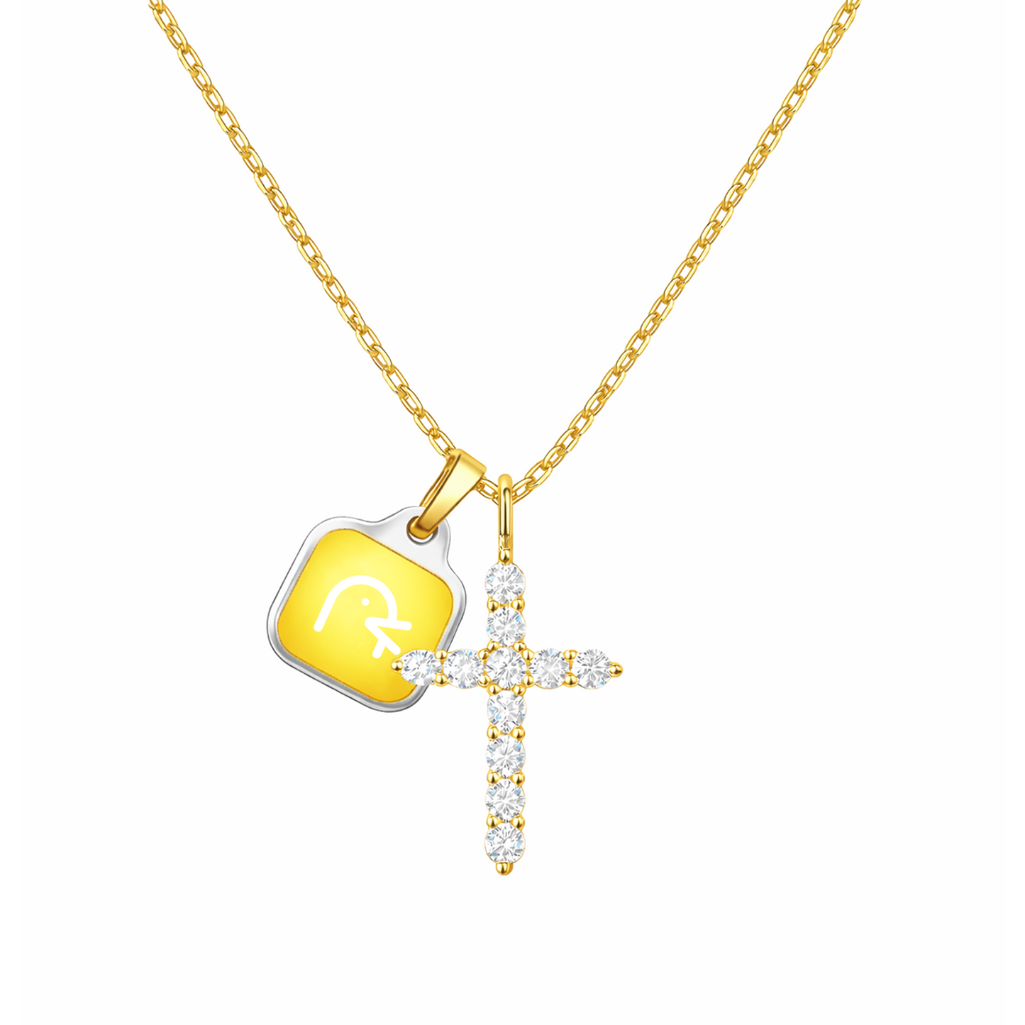 Womens Cross Necklace with Pendant