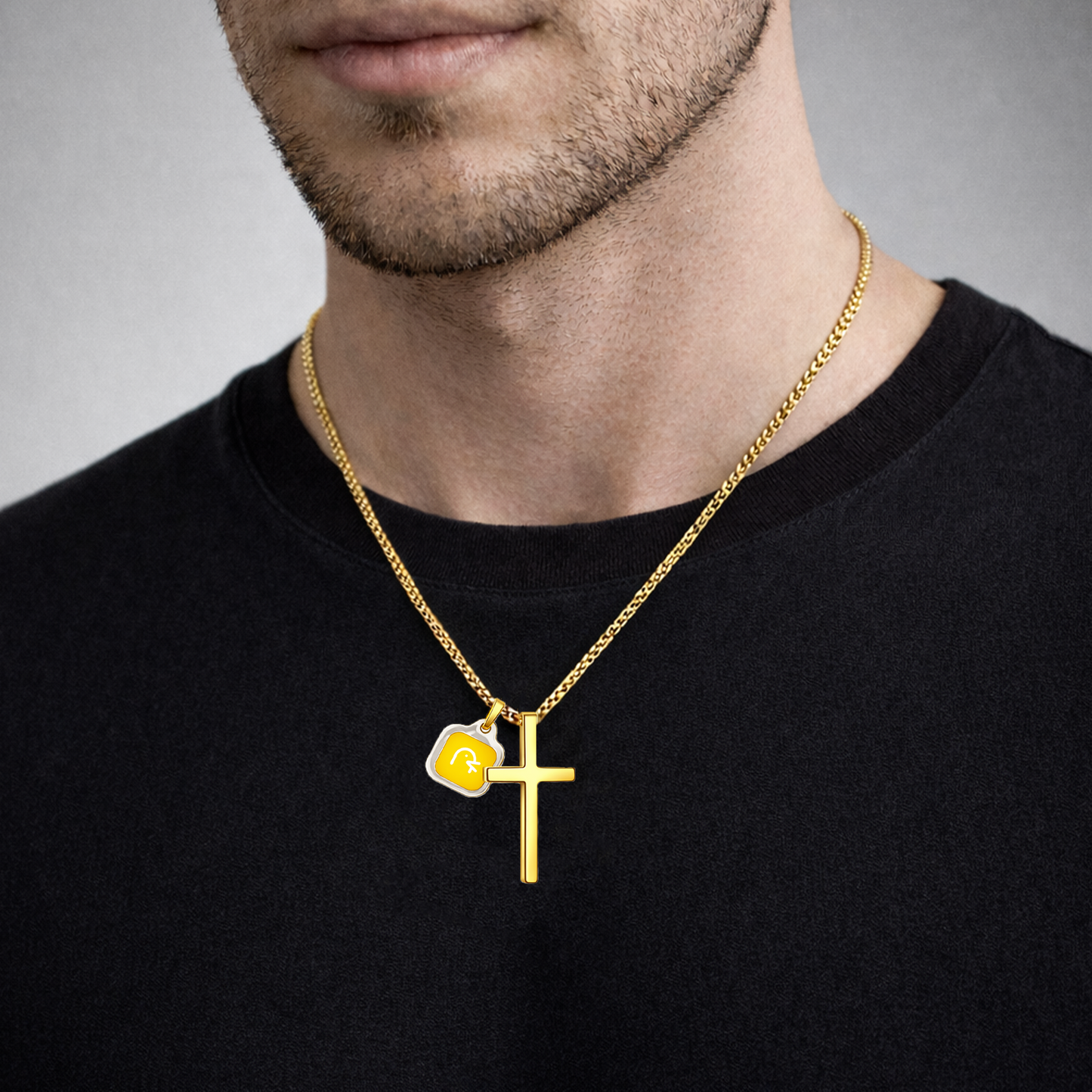 Cross Necklace with Pendant