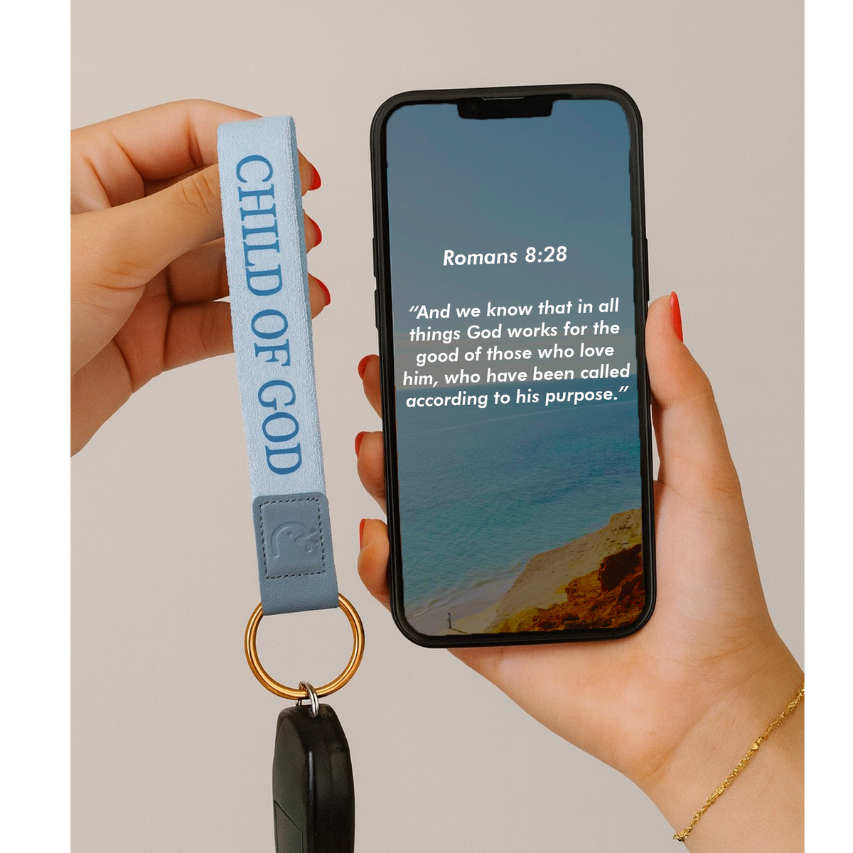 God is Greater Scripture Keychain – Yappy - Bracelets That Speak