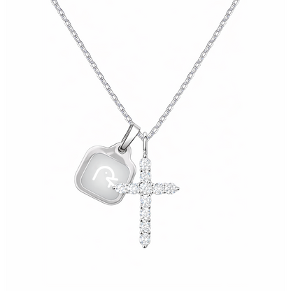Womens Cross Necklace with Pendant