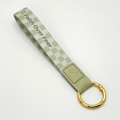 Faith Over Fear Scripture Keychain