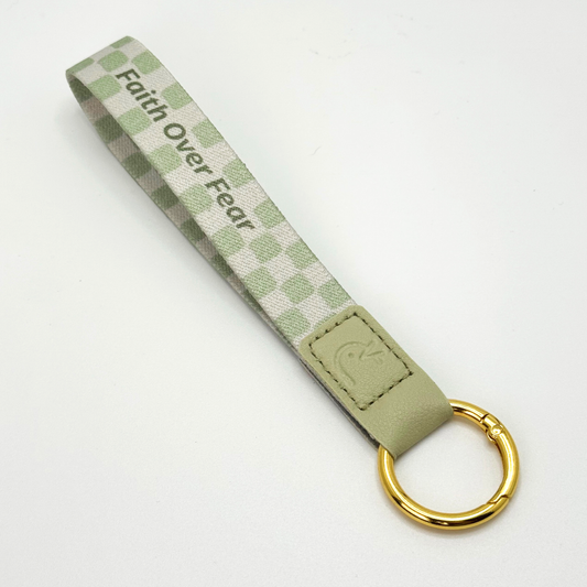 Faith Over Fear Scripture Keychain