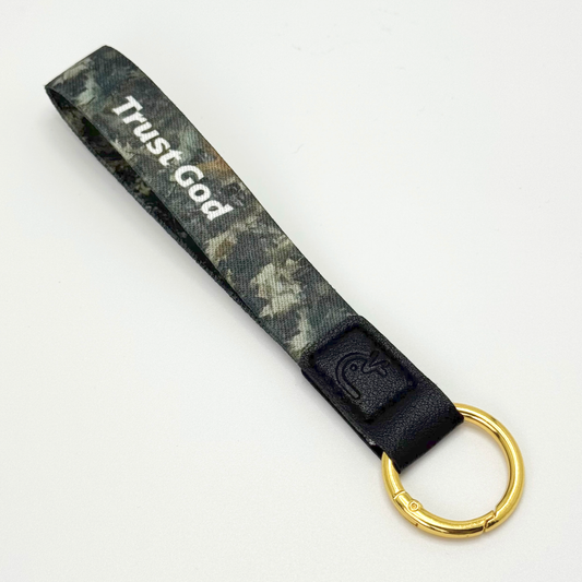 Trust God Scripture Keychain